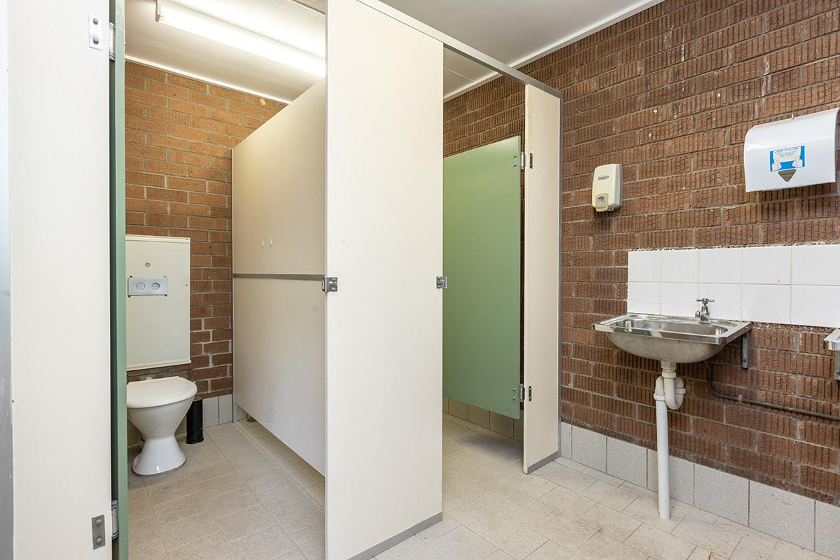 Internal view of toilet amenities 