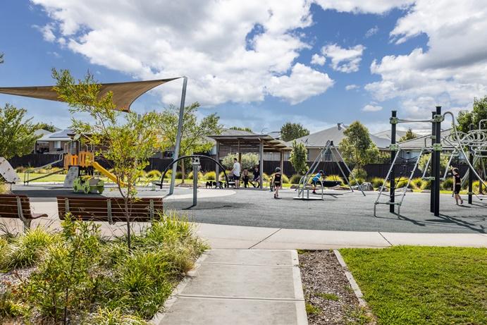 Playground and shade sail 