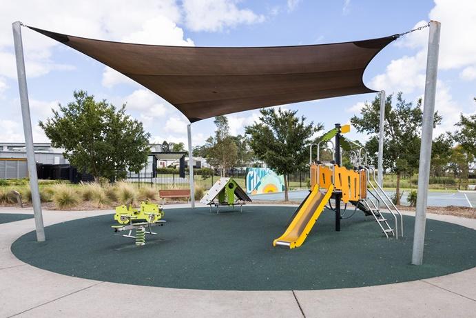 Playground and shade sail 