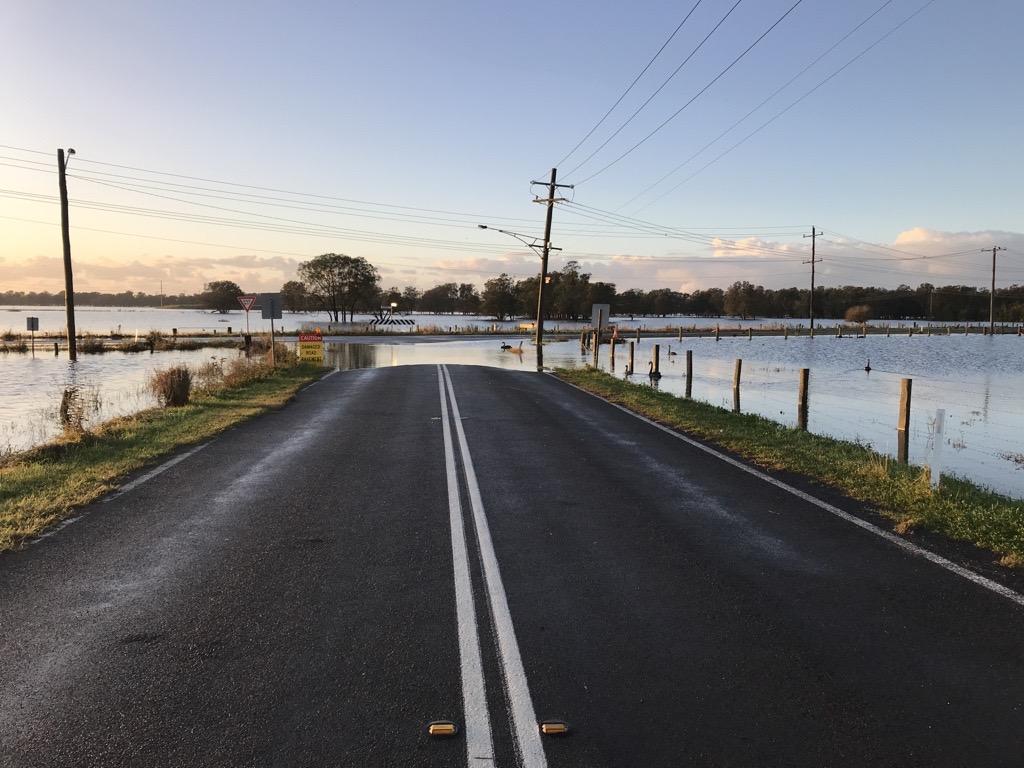 Flooded Woodberry Road