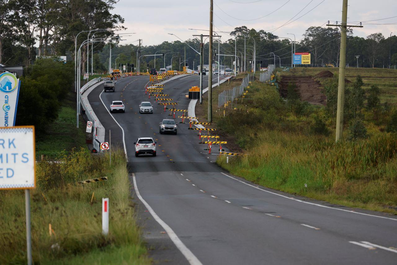 Work progress: view from Raymond Terrace Road